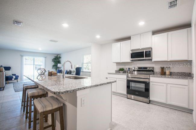 Model home - actual features may vary.