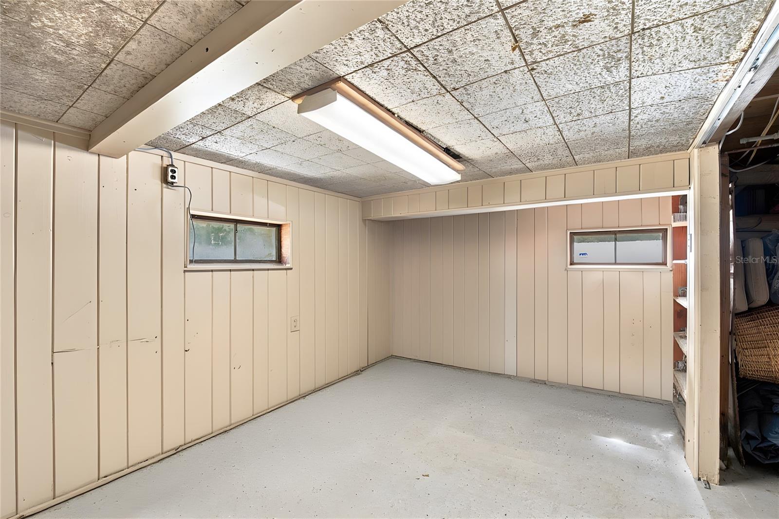 Basement with everything removed