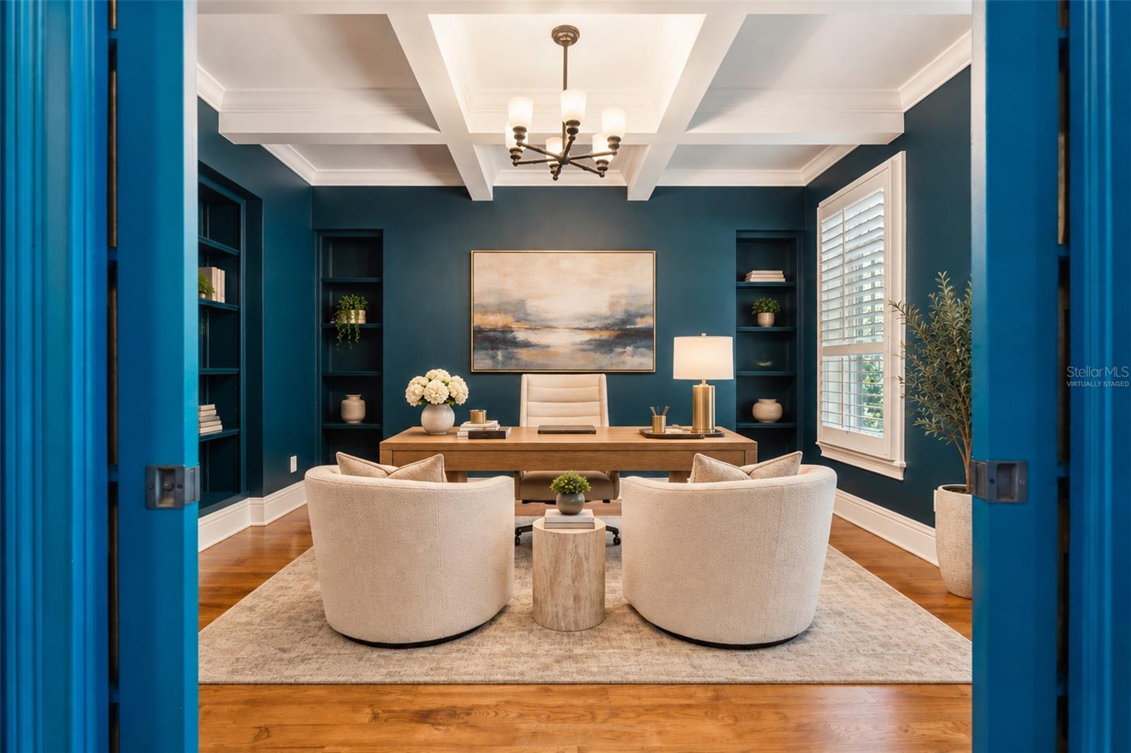 Downstairs office-Virtually staged Downstairs office-Virtually staged