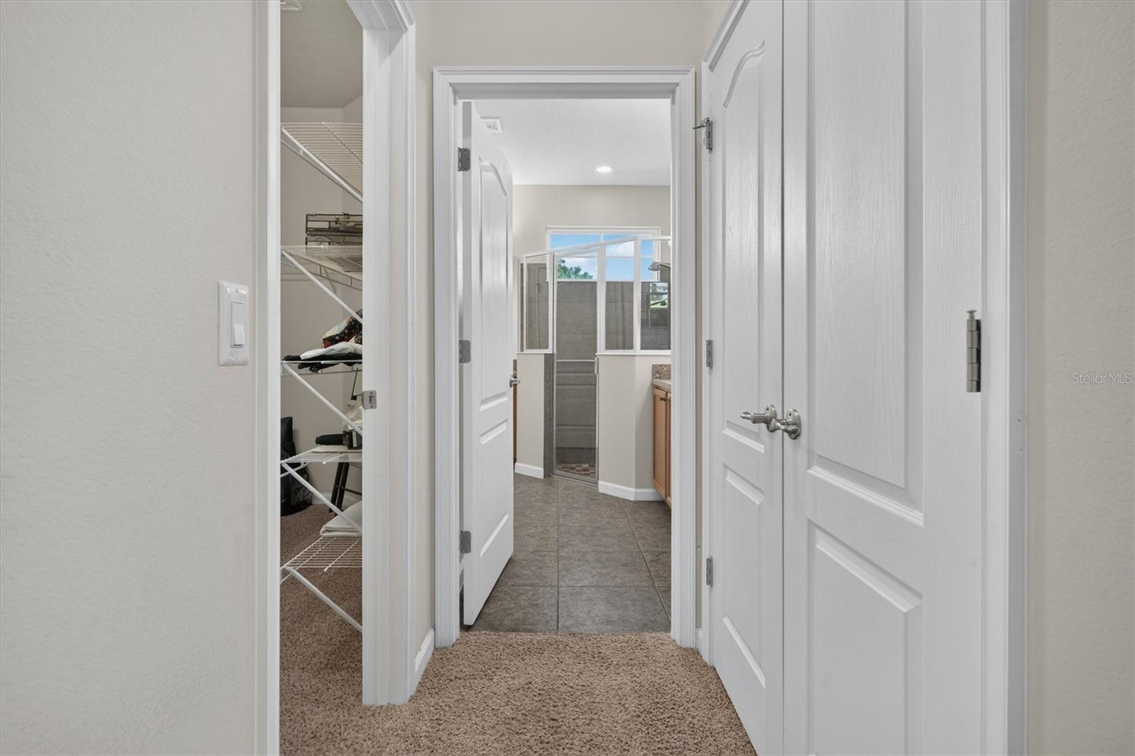 Primary walk-in closet