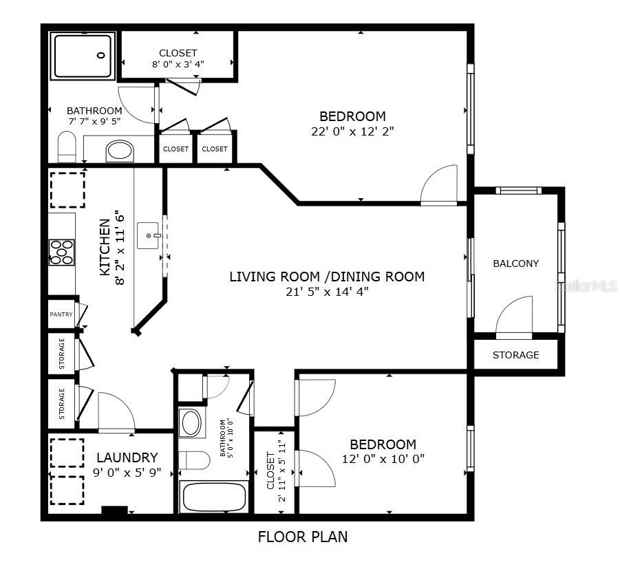 4849 Cypress Woods Dr #1302 Floor Plan