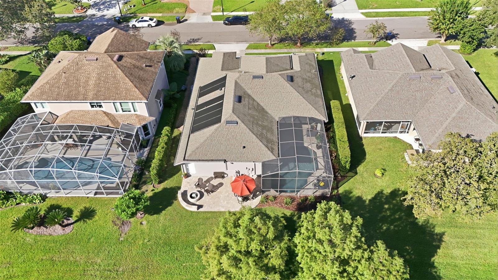 AERIAL VIEW OF THE BACK