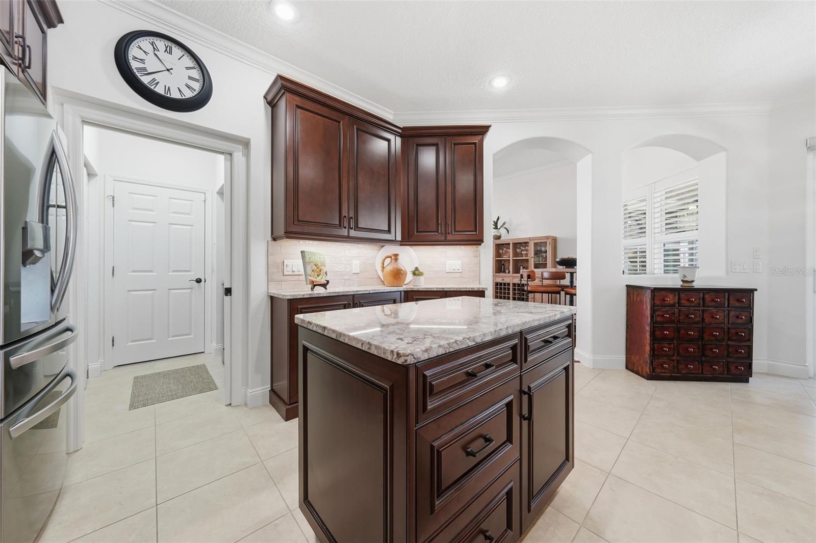 LAUNDRY ROOM WITH POCKET DOOR FOR SEPARATION