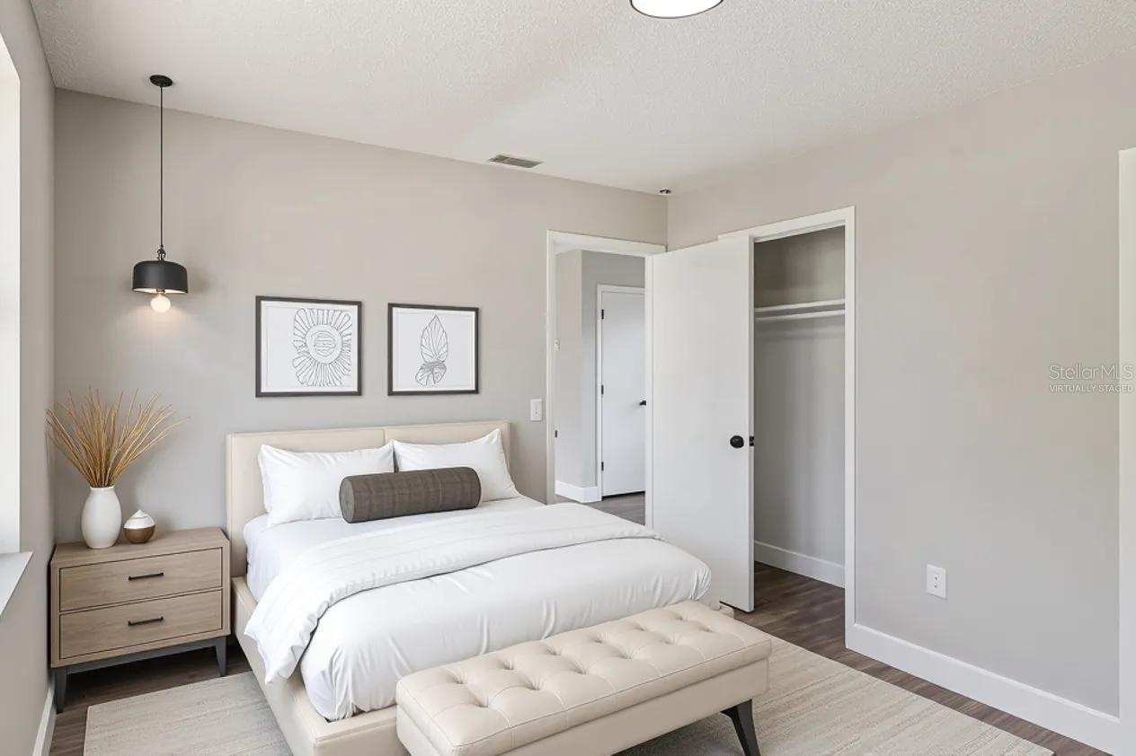 Virtually Staged Bedroom