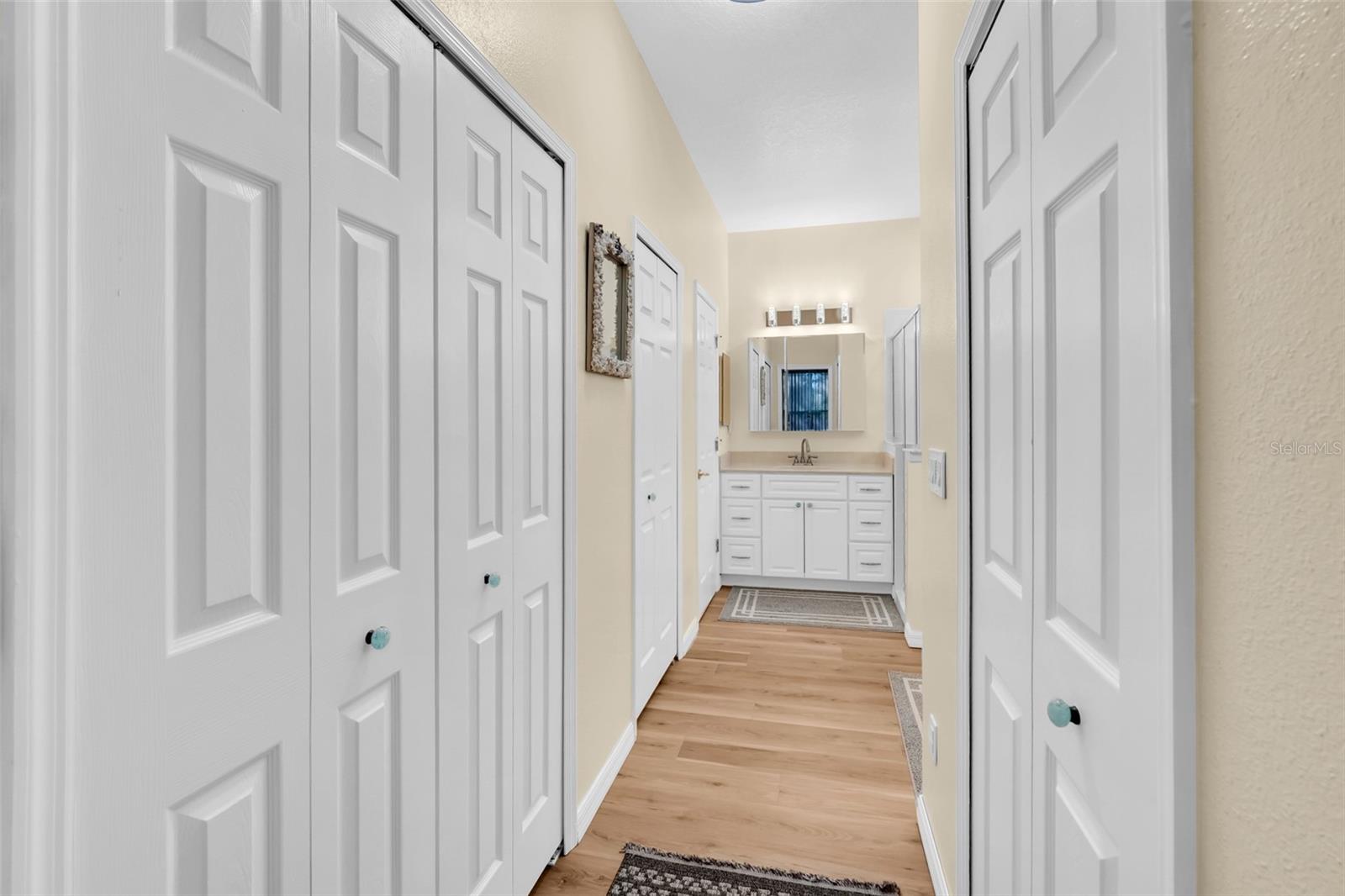 Bathroom 1 with 2 Closets