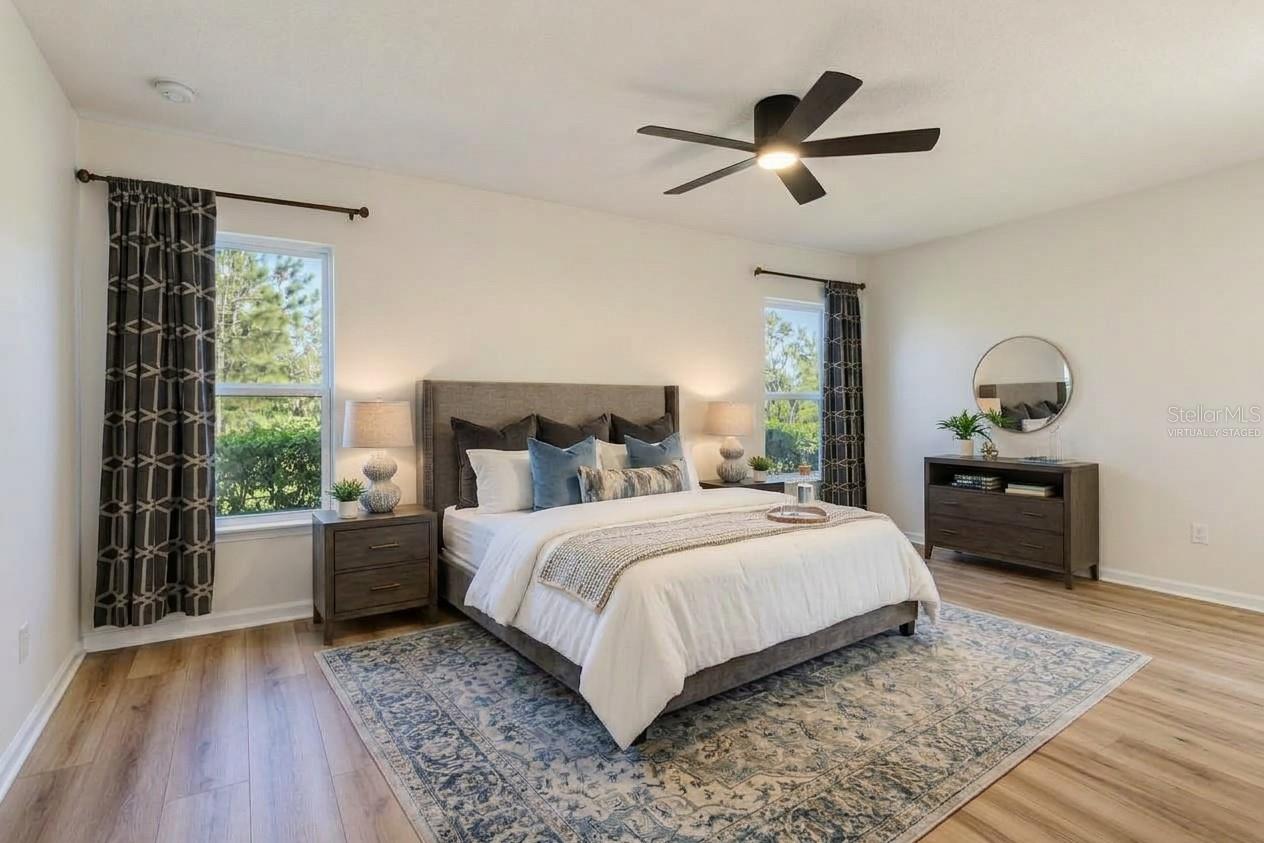 Primary Bedroom -Virtually staged