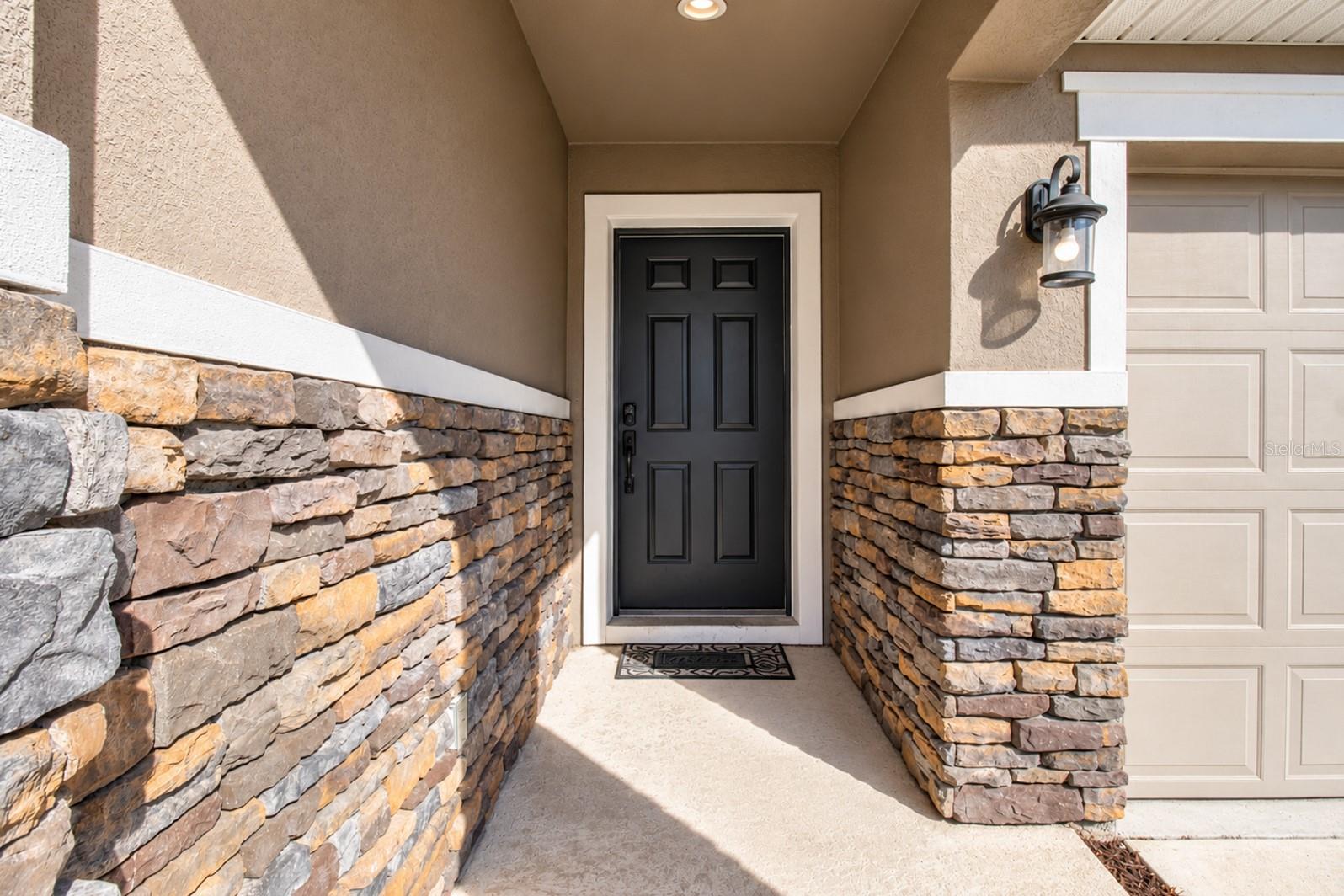 Exterior stone accents