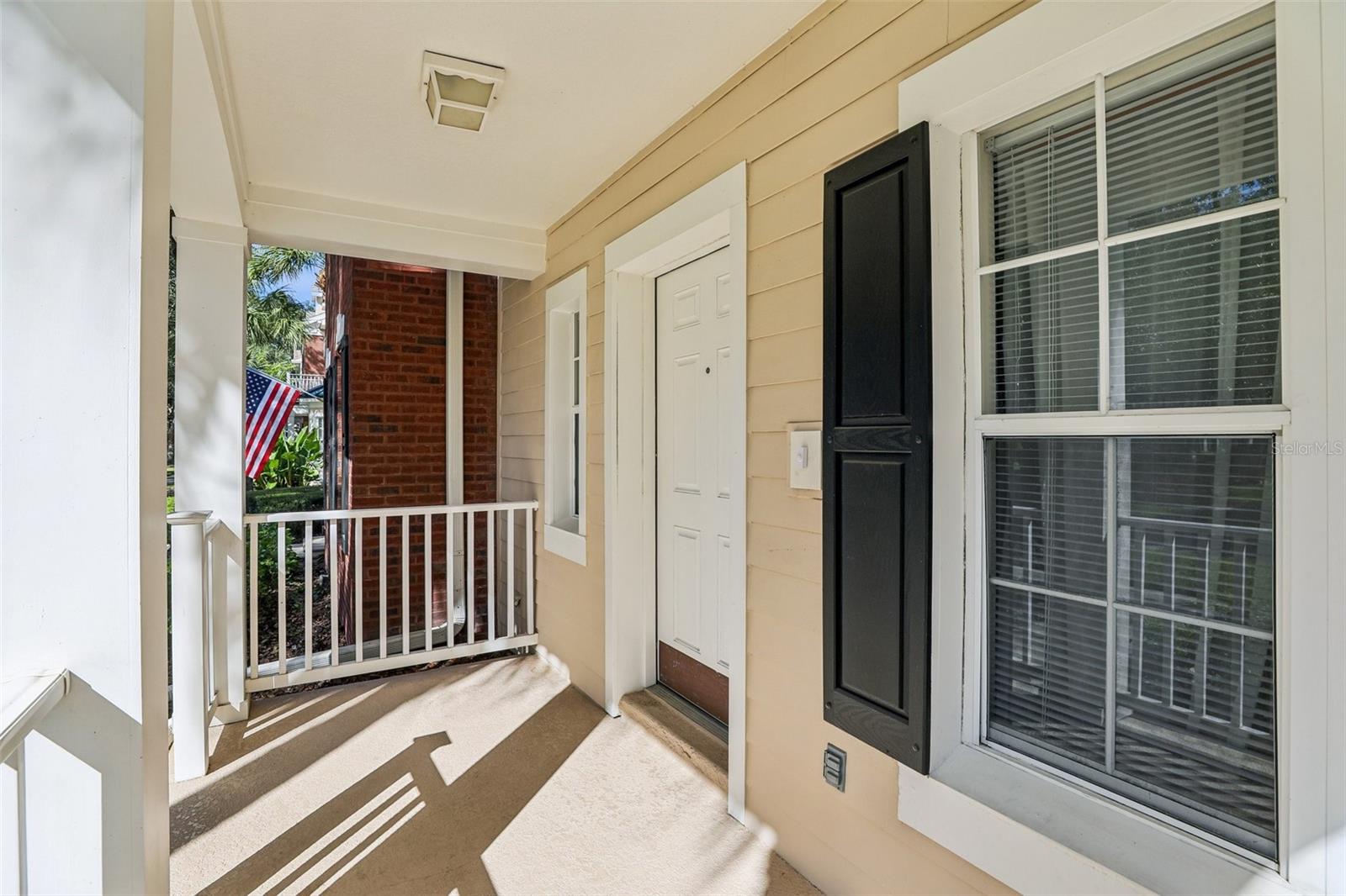 Covered front porch.