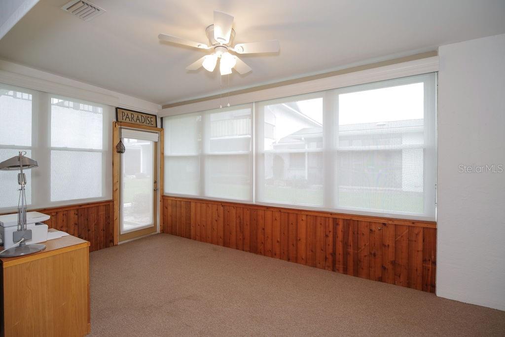 Florida Room with sun shades