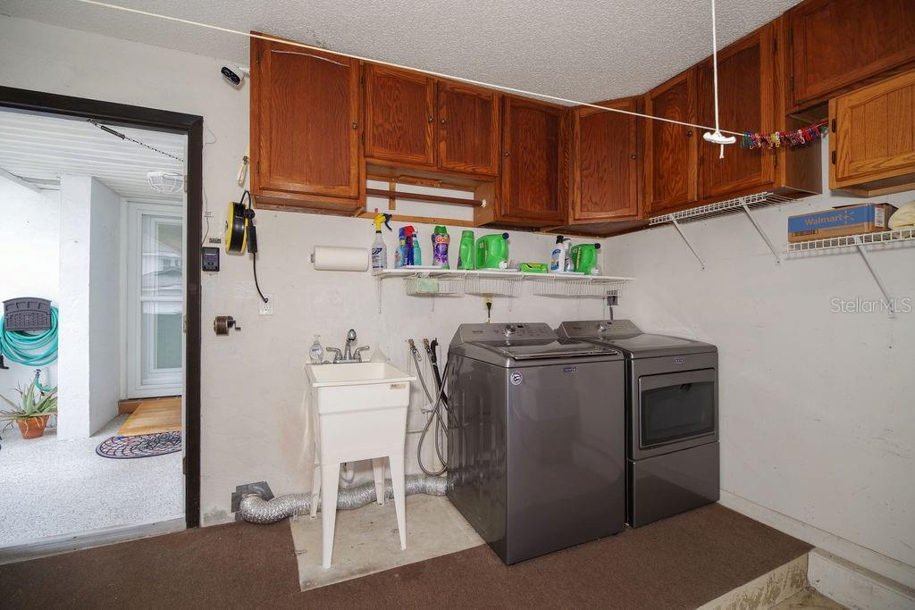 Laundry in Garage