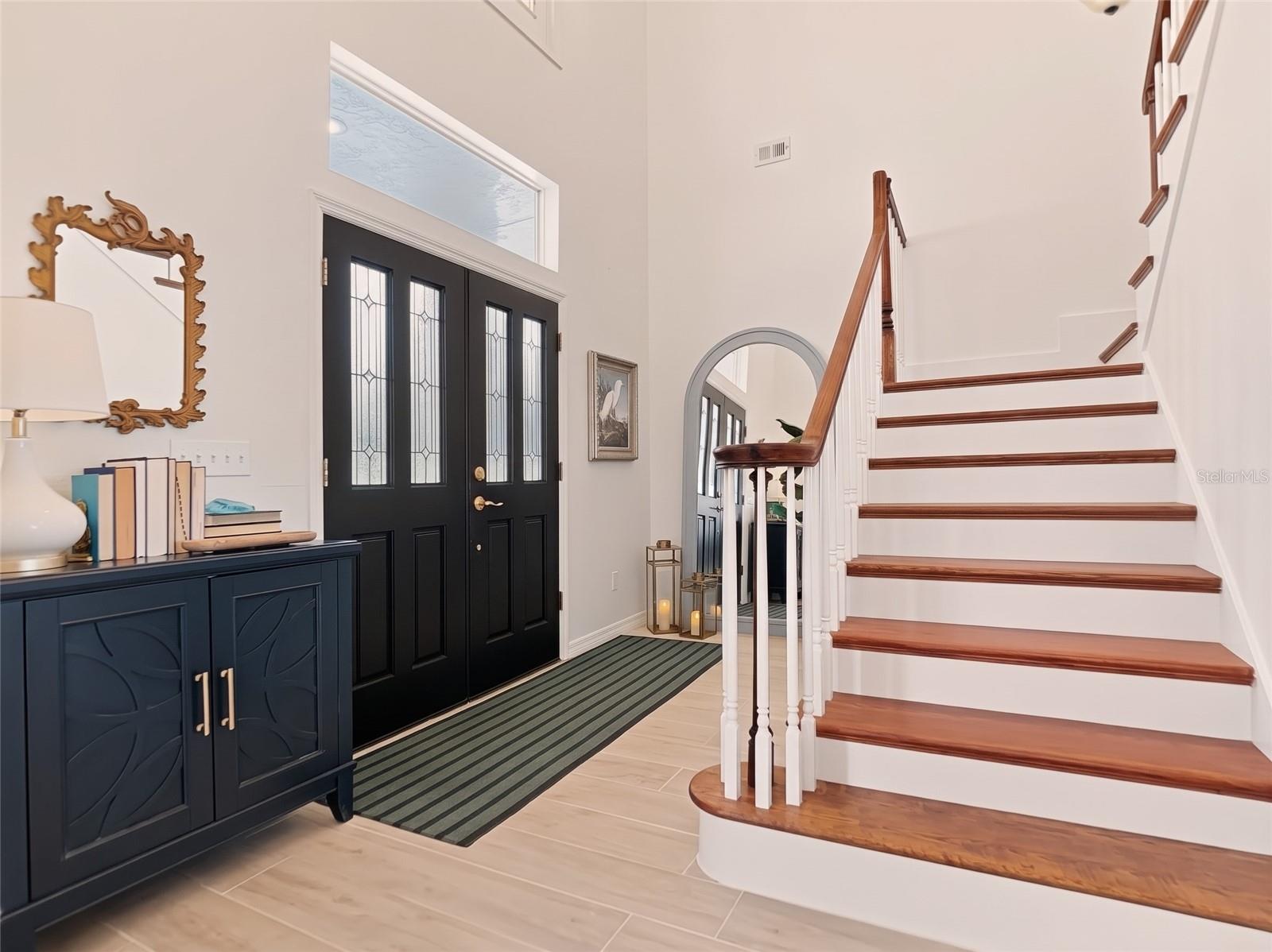 Remodeled wood staircase