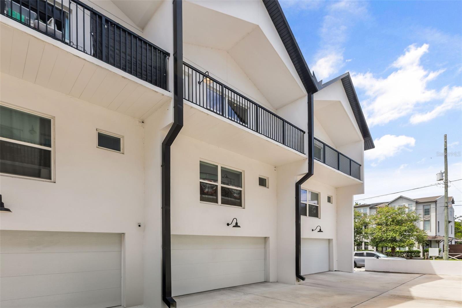 2 car garage including EV charging.