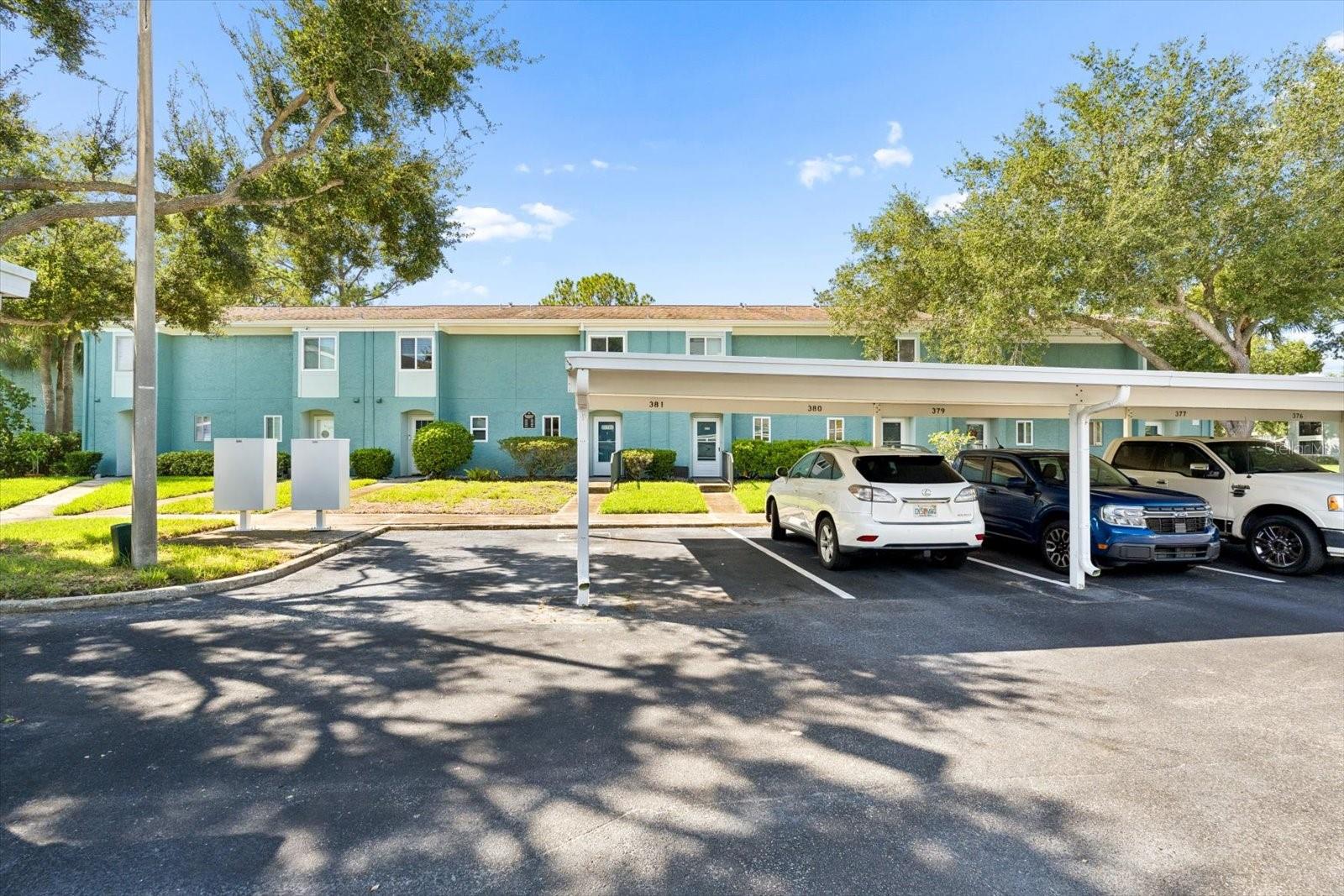 Assigned Covered Parking in front of unit