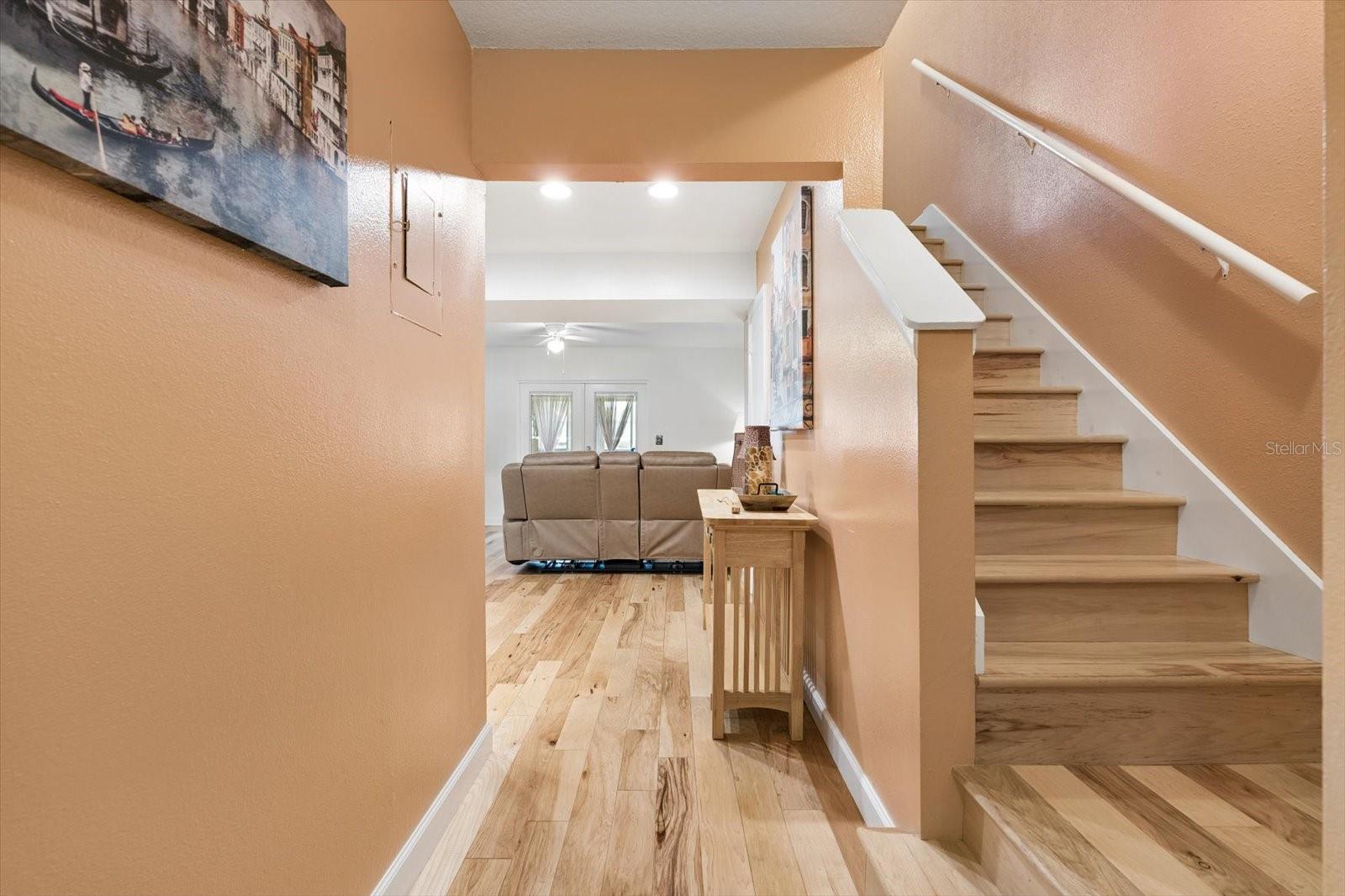 Hallway to stairwell