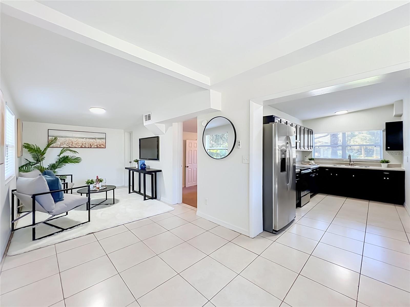 Kitchen and Family Room