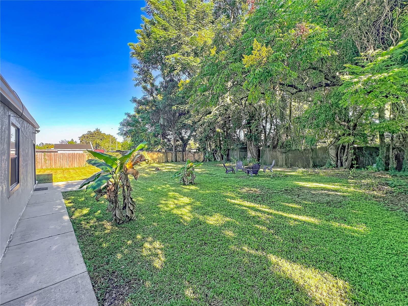 Walkway from one patio to the other