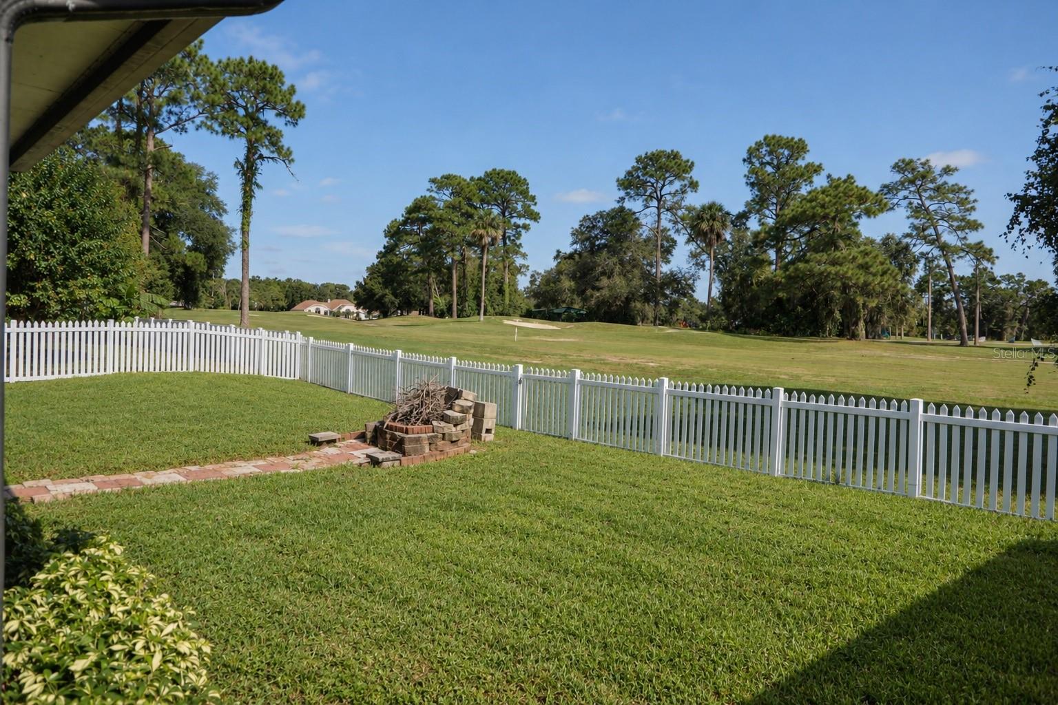 Backyard Overlooking Golf Course