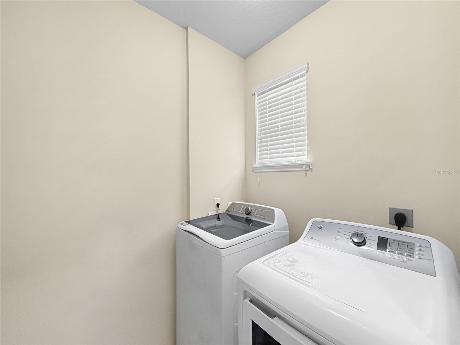 Indoor laundry room located downstairs