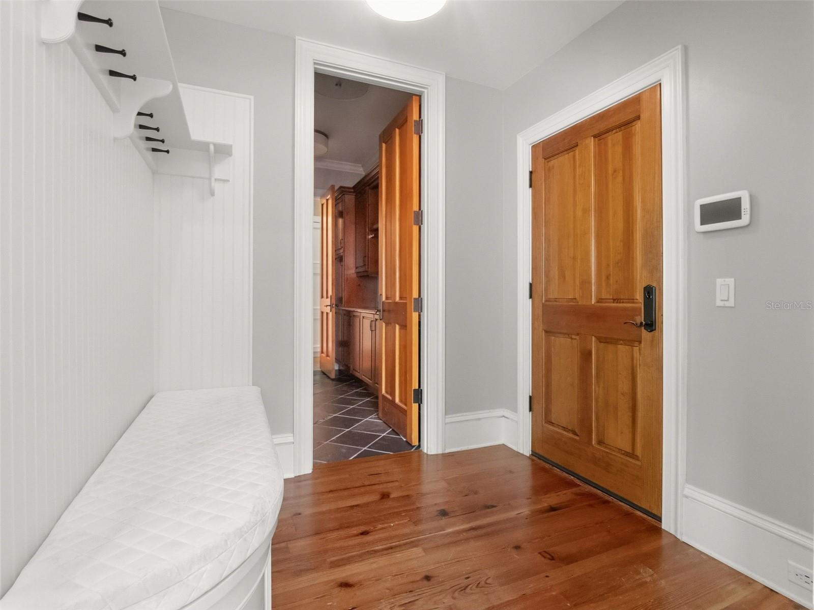 Mudroom/Drop Station off Garage