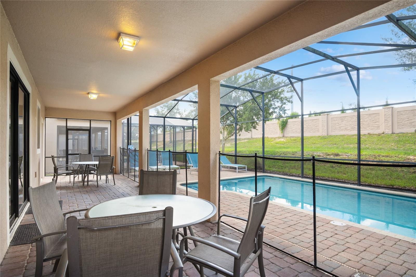 A private pool is great for enjoying time in the evening.
