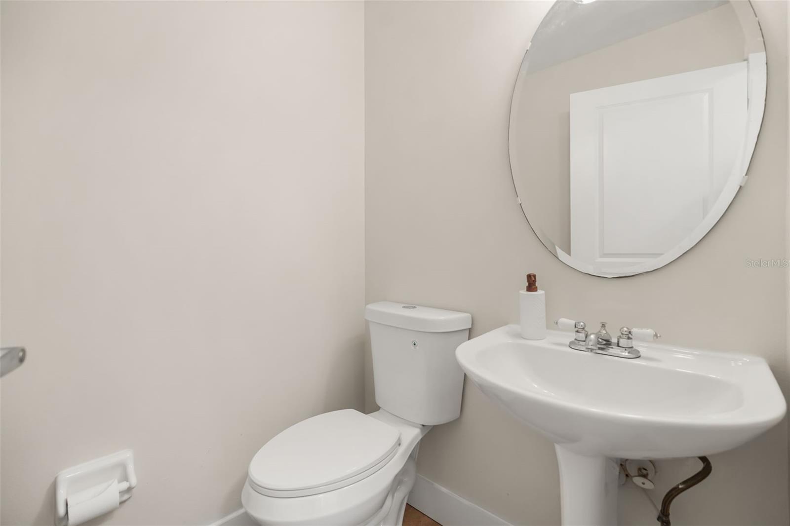 Downstairs half bath
