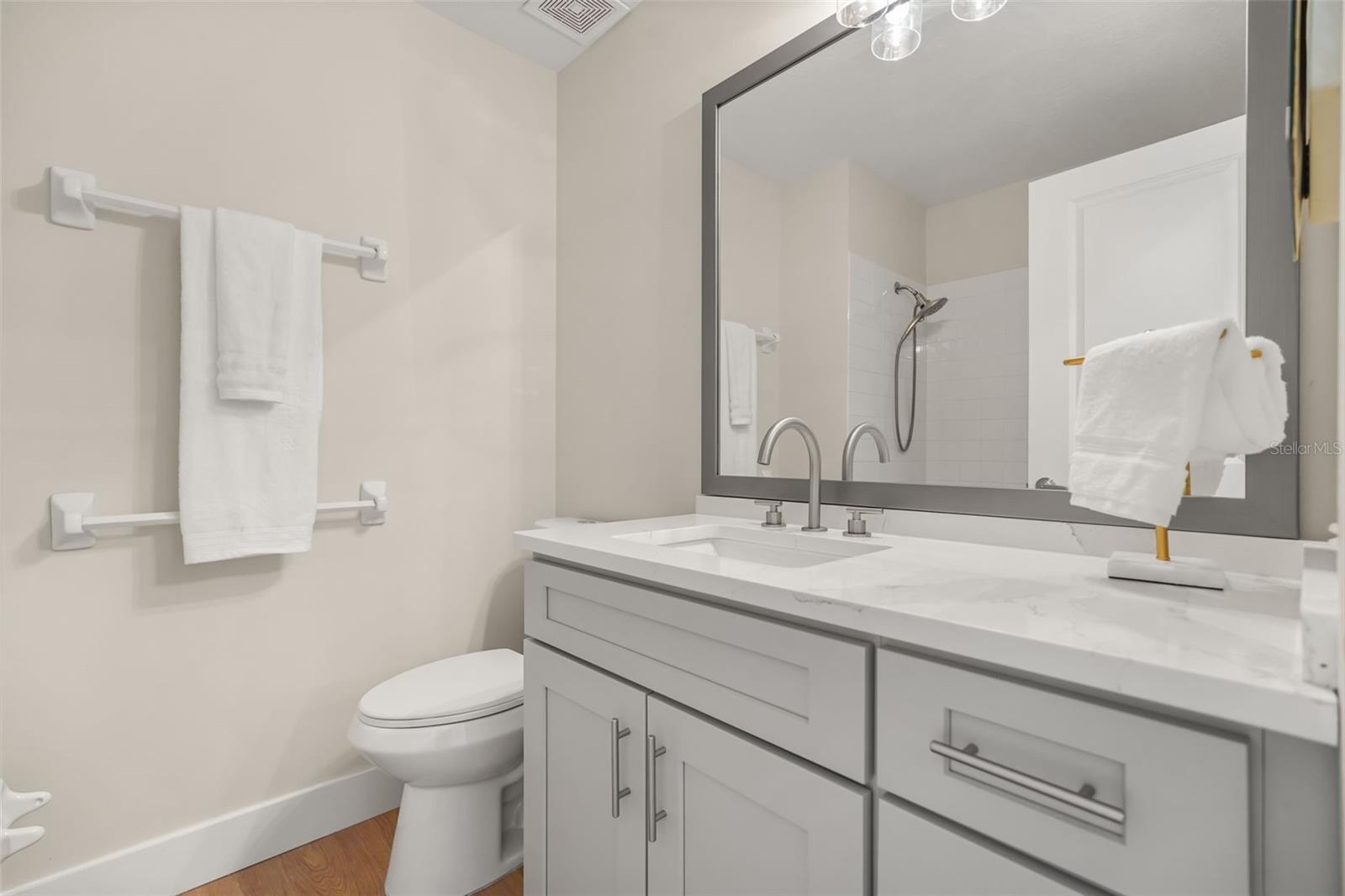 Upstairs guest bathroom