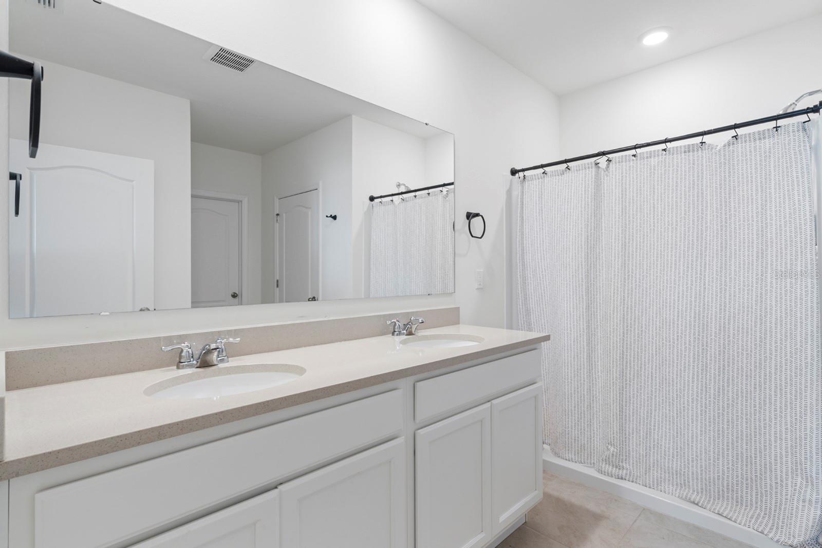 Primary Bathroom - walking shower