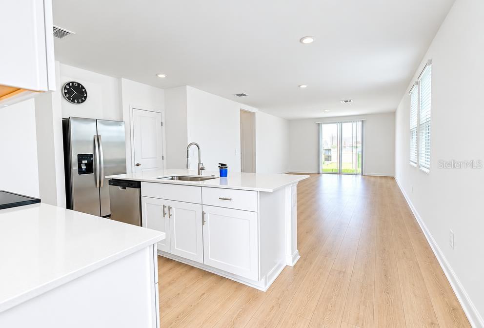 Kitchen and great room Kitchen and great room