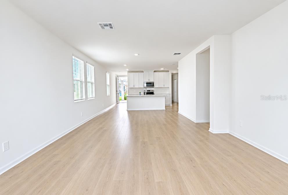 Great room and kitchen