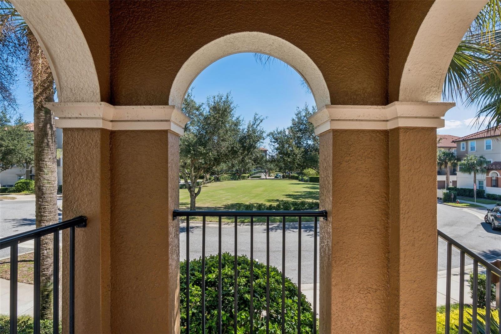 Front entry with park view Front entry with park view