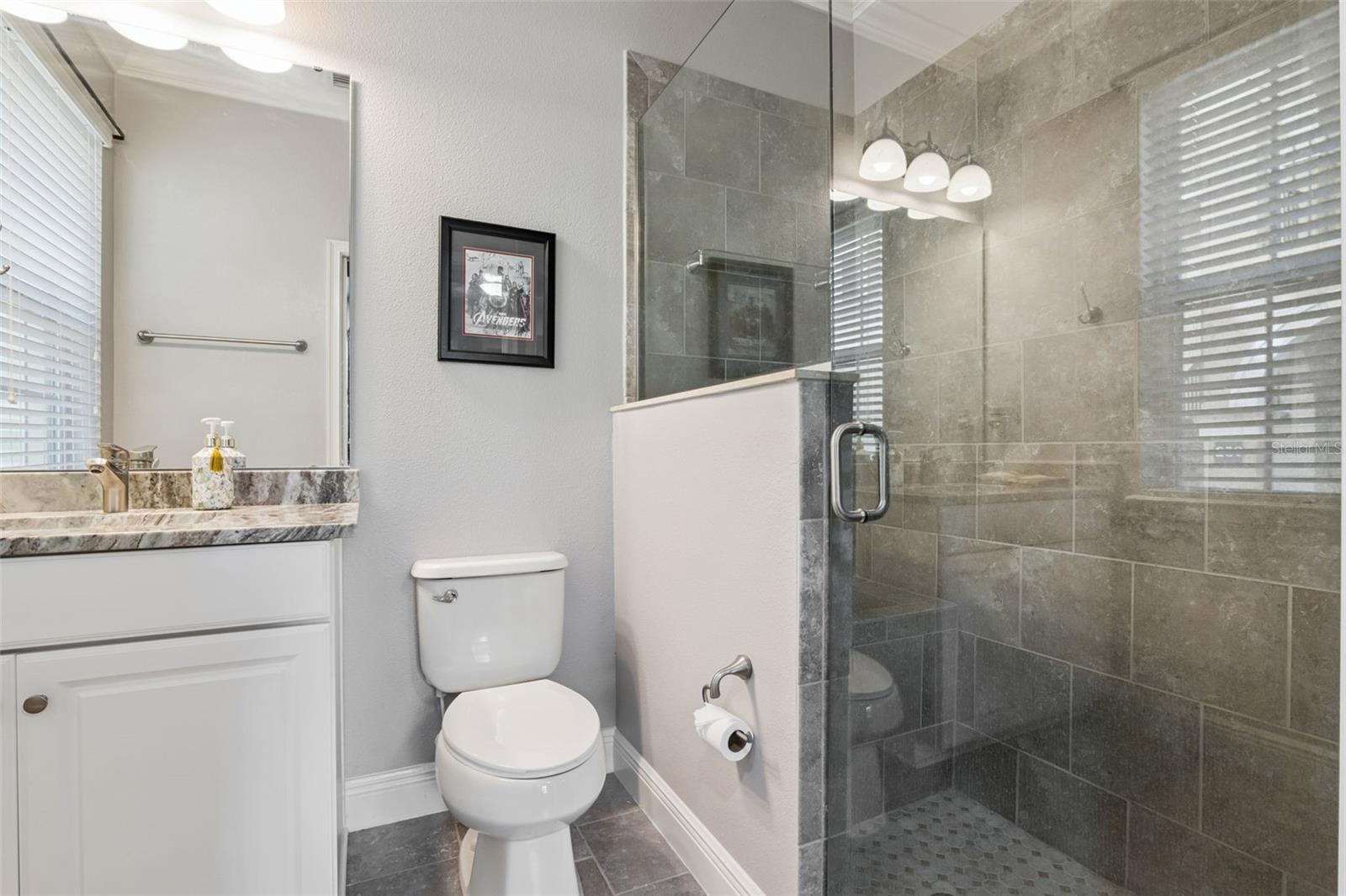 En suite bathroom