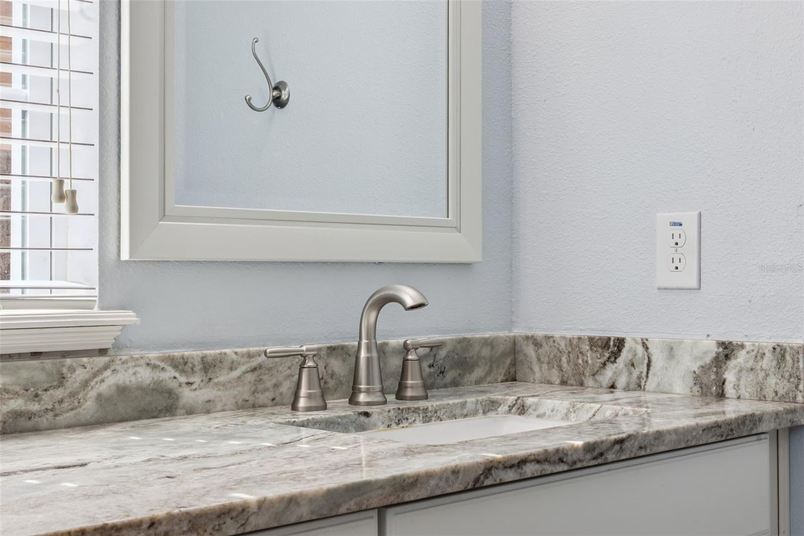Primary bathroom with double sinks