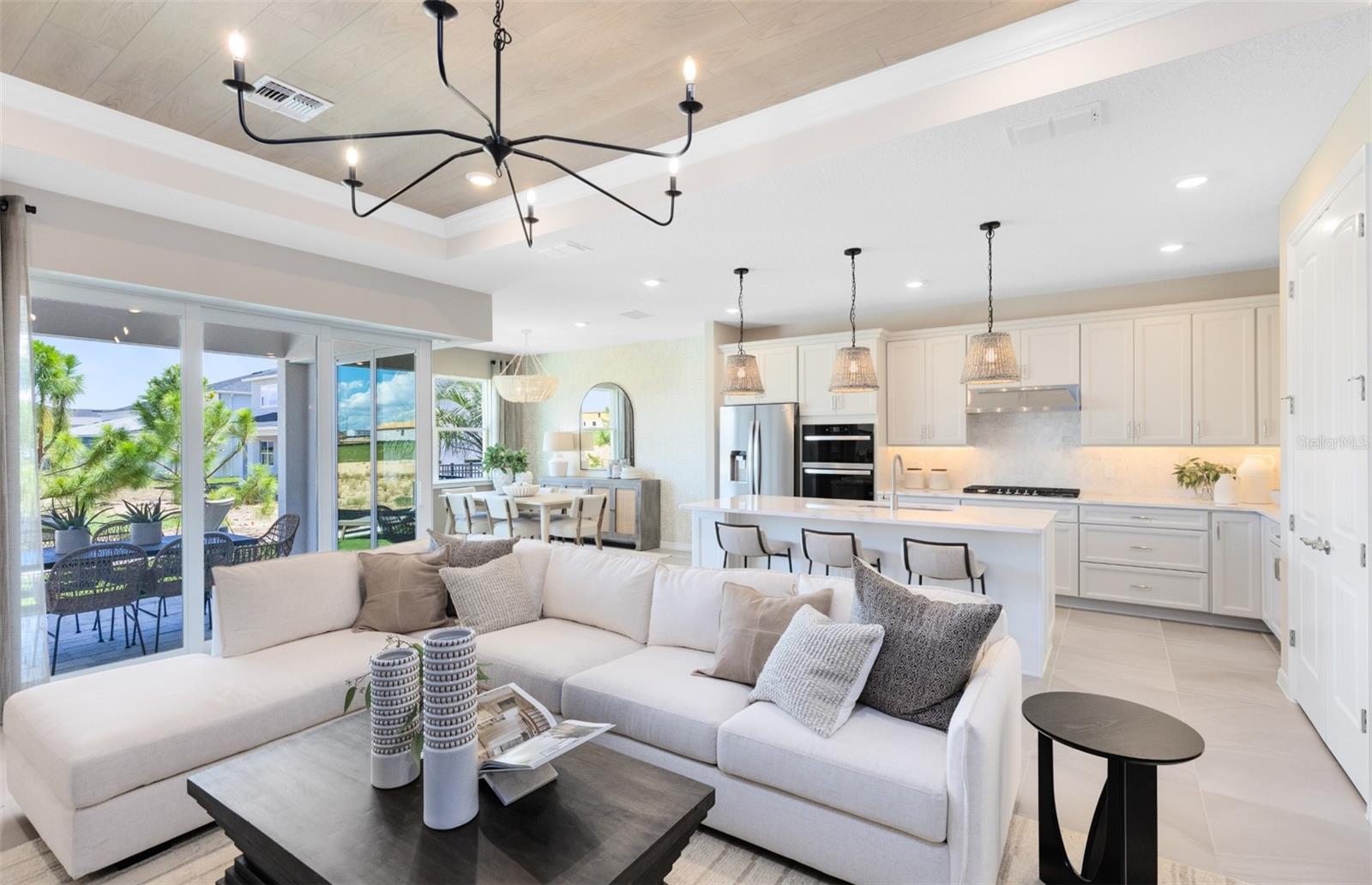 Model Home Design Only. Pictures and furnishings are for illustrative purposes only. Elevations, colors and options may vary. Furniture is for model home staging only.