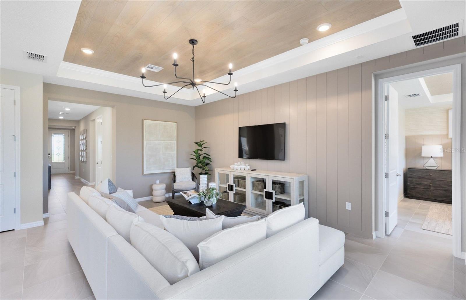 Model Home Design Only. Pictures and furnishings are for illustrative purposes only. Elevations, colors and options may vary. Furniture is for model home staging only.