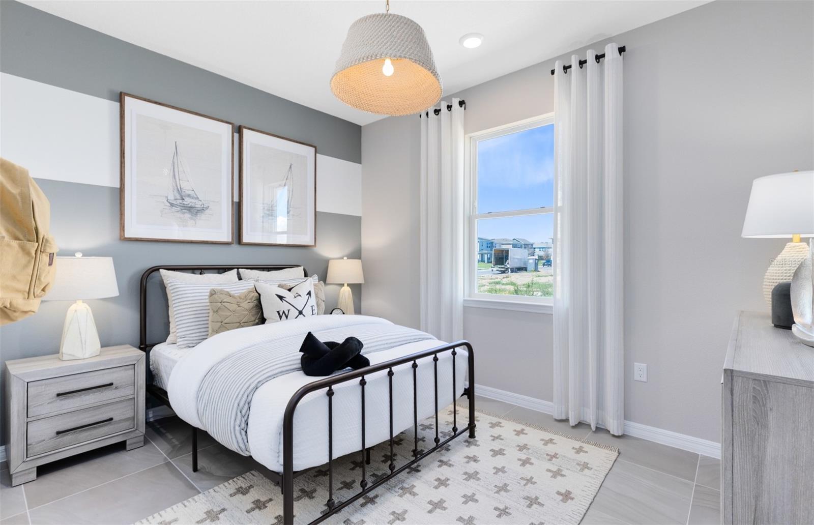 Model Home Design Only. Pictures and furnishings are for illustrative purposes only. Elevations, colors and options may vary. Furniture is for model home staging only.