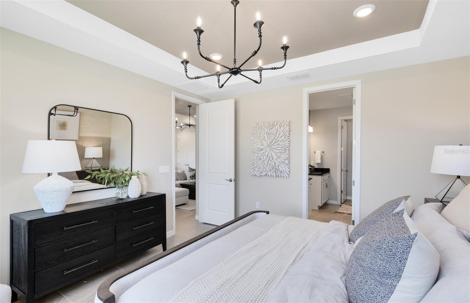 Model Home Design Only. Pictures and furnishings are for illustrative purposes only. Elevations, colors and options may vary. Furniture is for model home staging only.