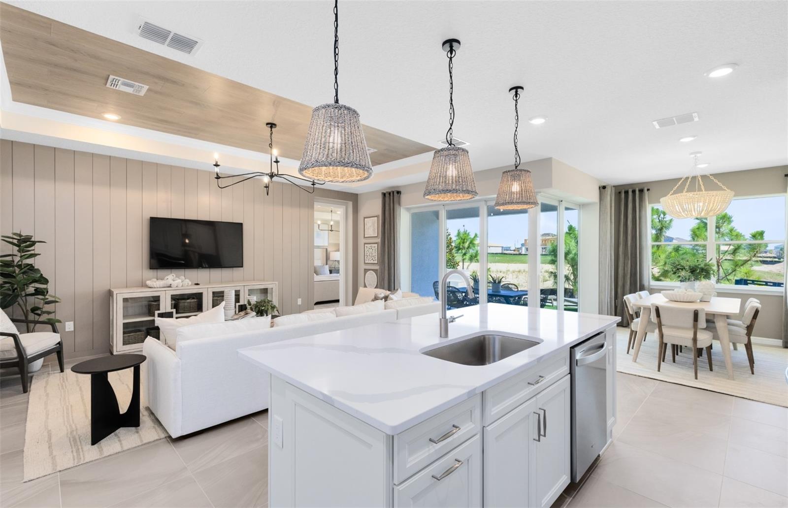 Model Home Design Only. Pictures and furnishings are for illustrative purposes only. Elevations, colors and options may vary. Furniture is for model home staging only.