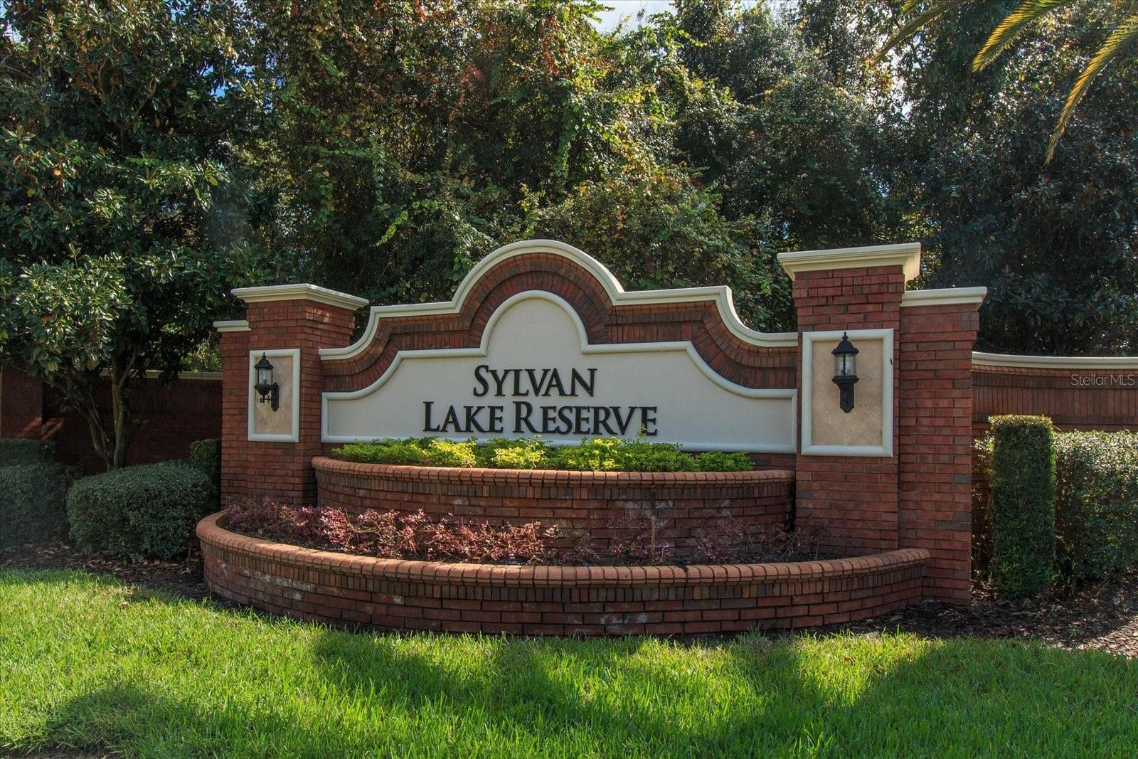 Sylvan Lake Reserve entrance from State Road 46