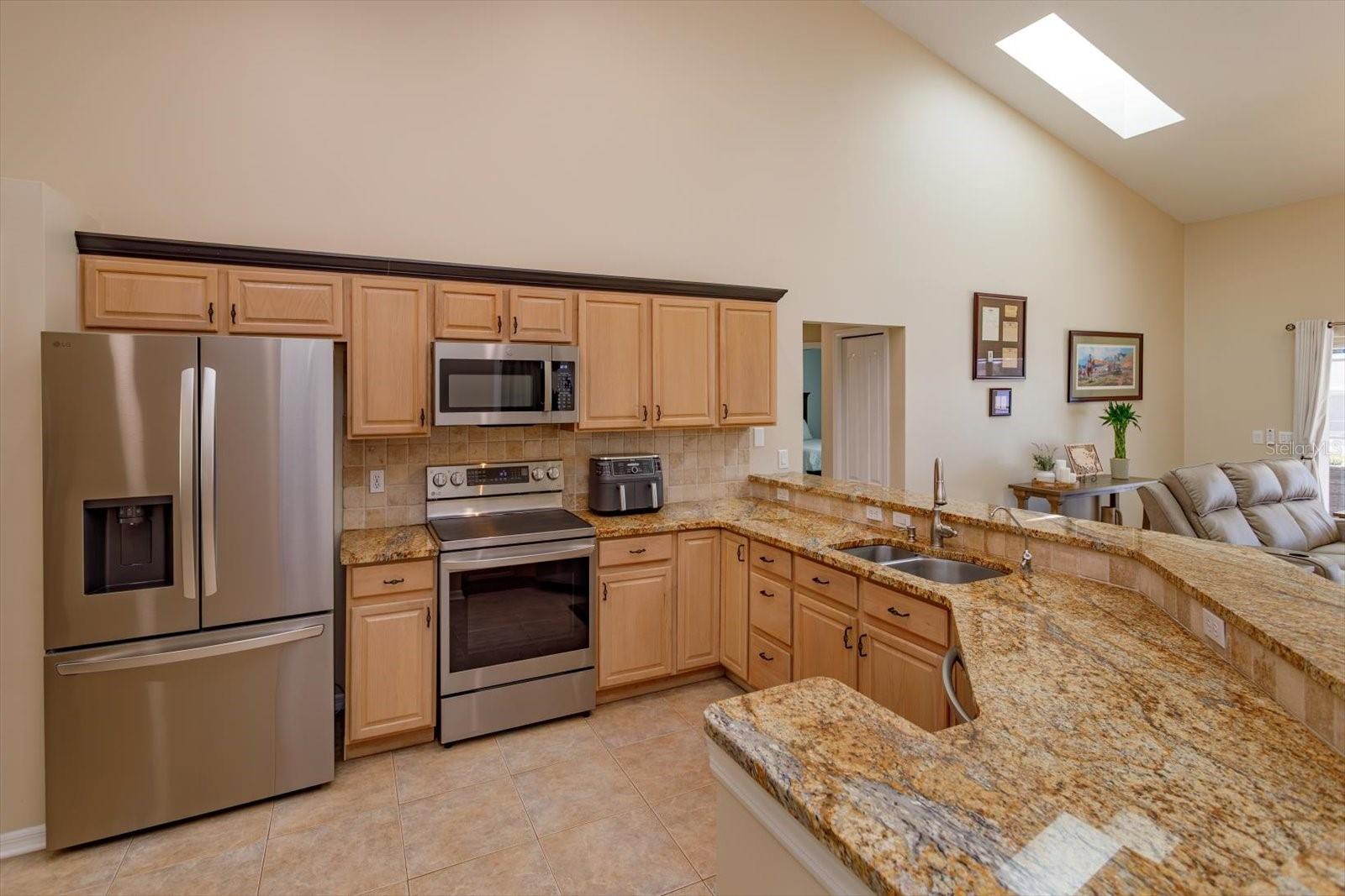 New stainless steel appliances