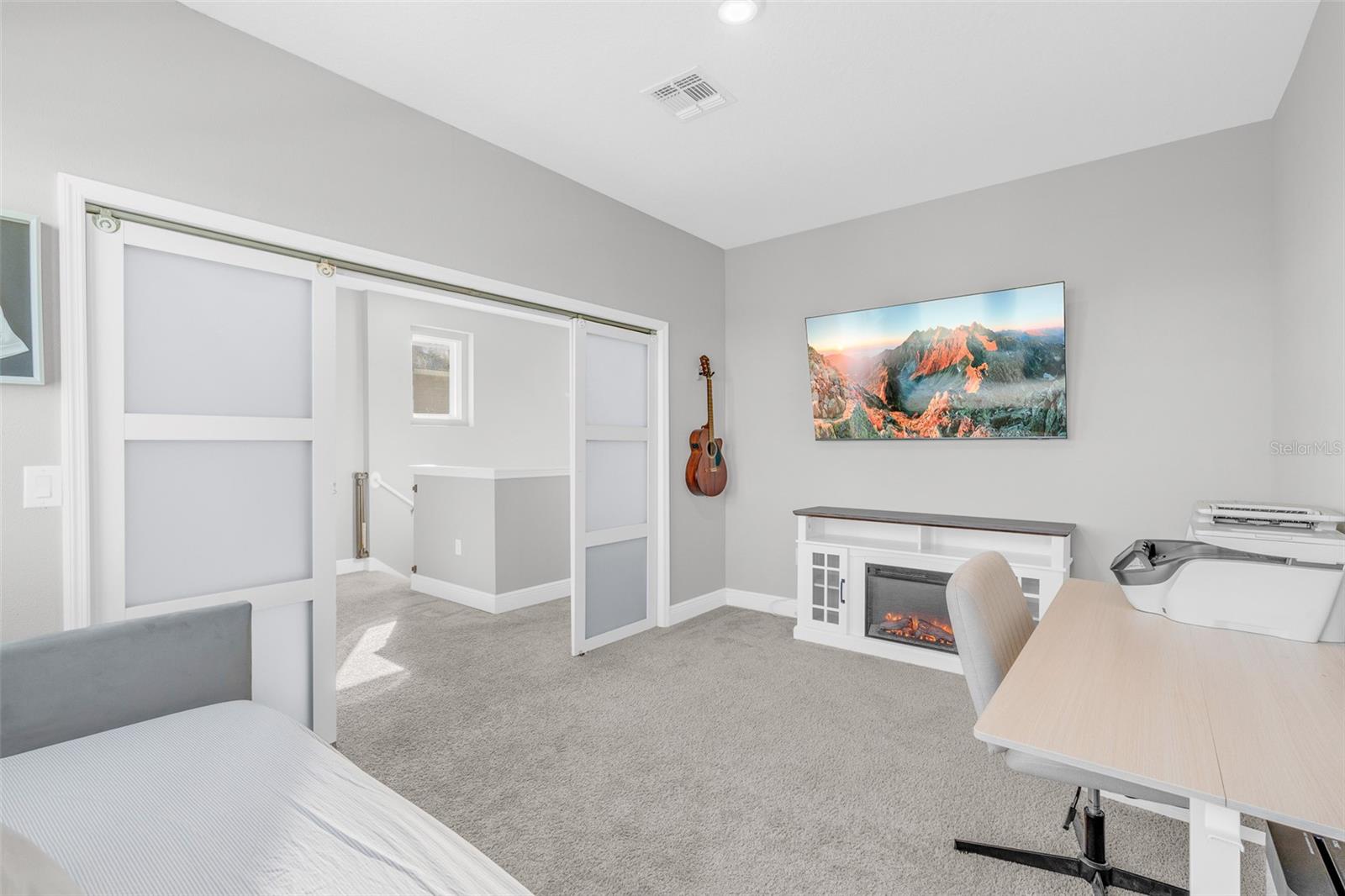 Loft ideal for a home office or additional flex room