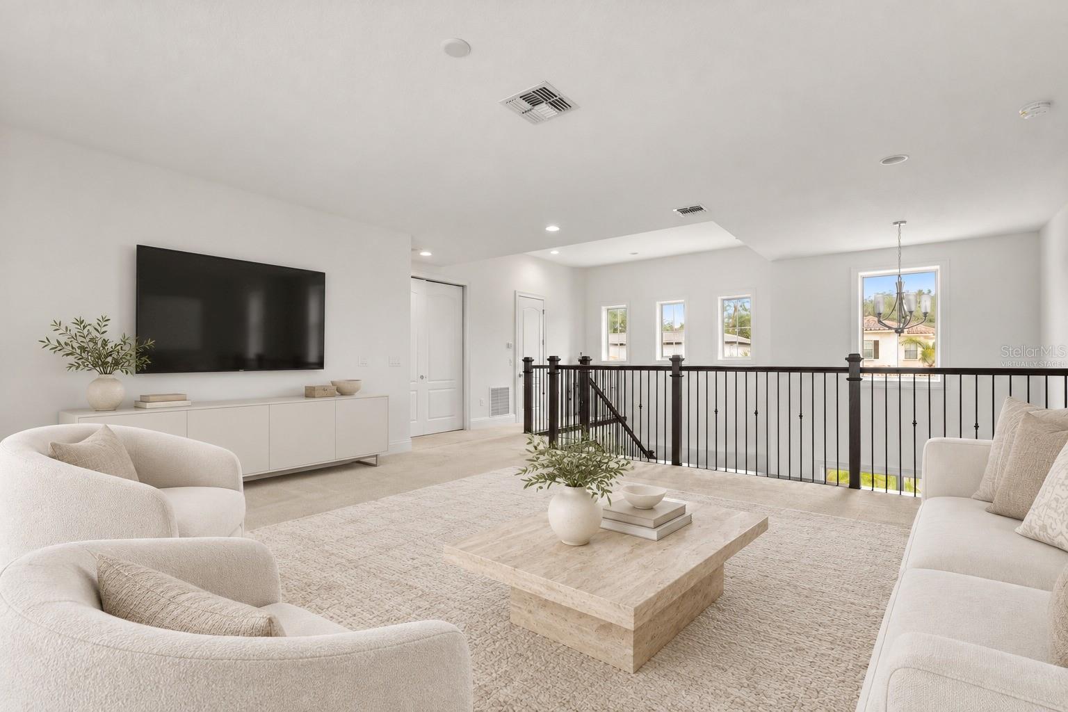 Virtually Staged Second Floor Loft with Terrace
