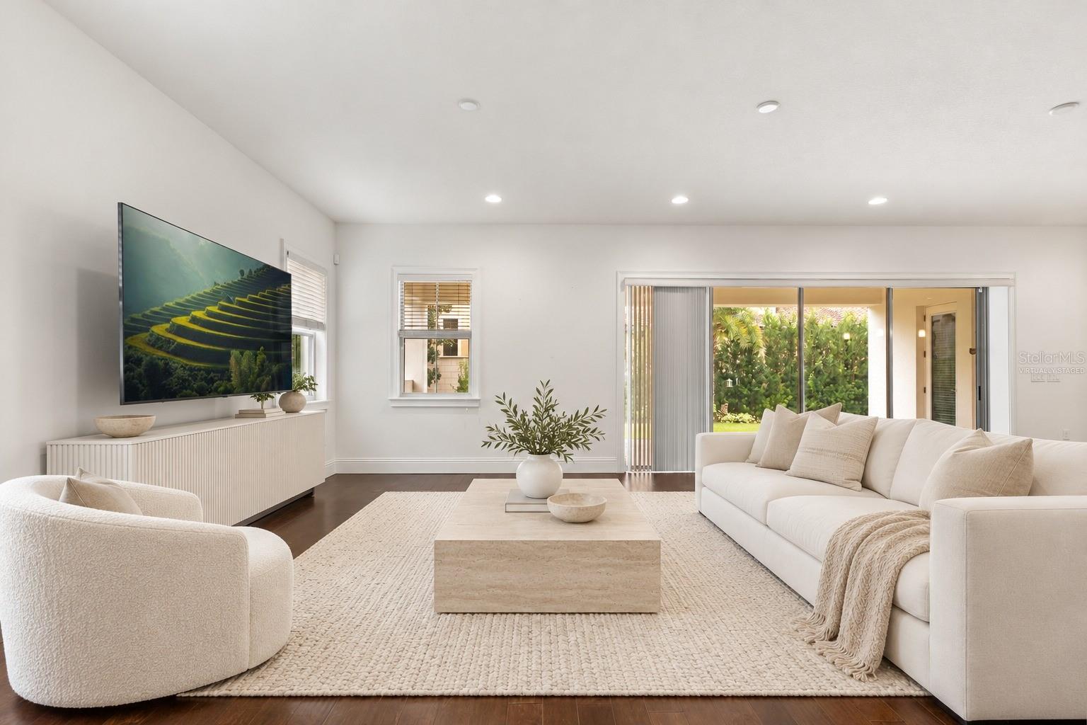 Virtually Staged Living Room