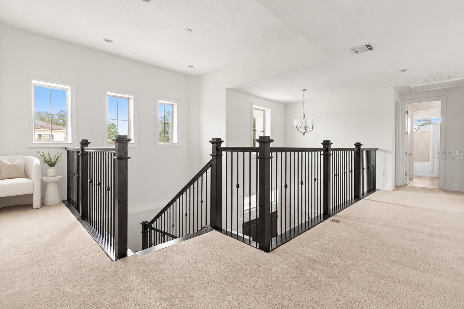 Virtually Staged Second Floor Loft with Terrace