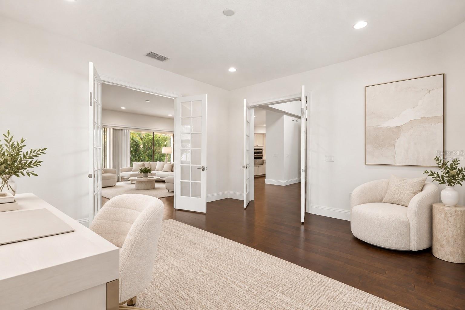 Virtually Staged First Floor Den/Office