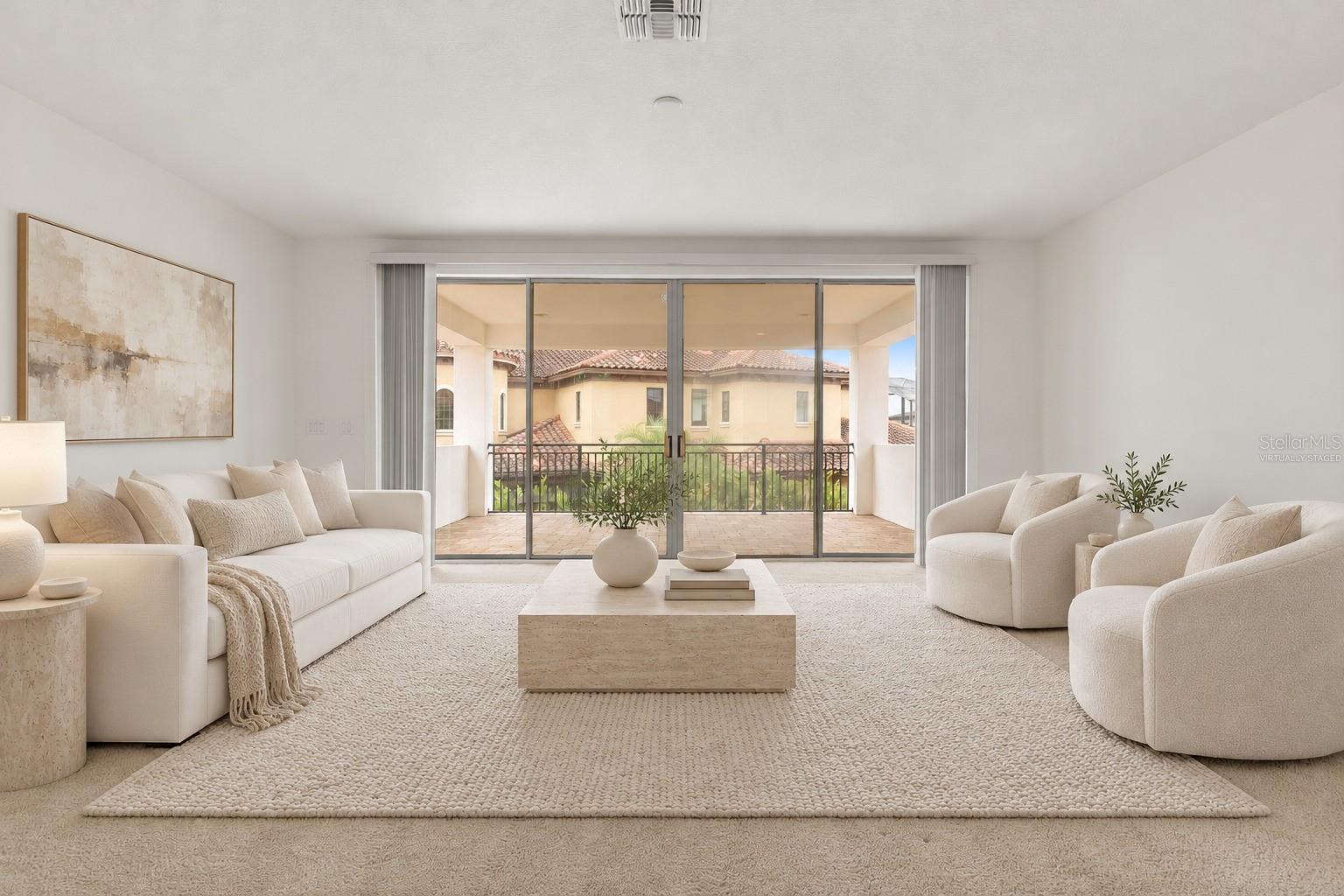 Virtually Staged Second Floor Loft with Terrace