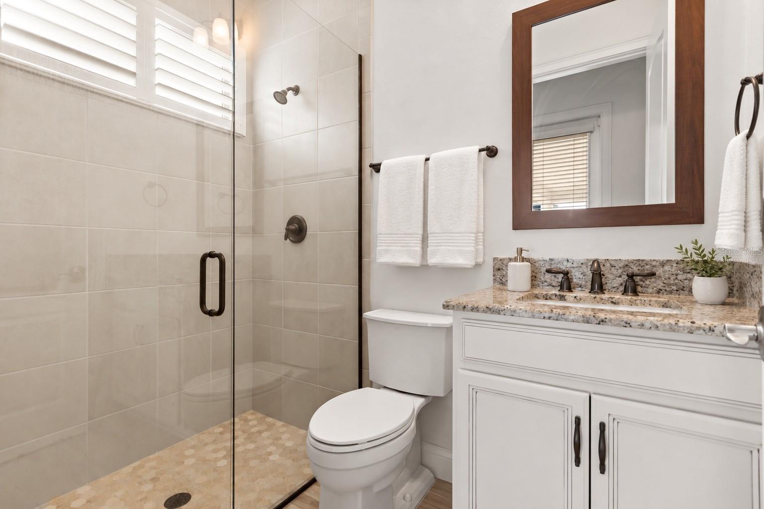 Virtually Staged First Floor Bath