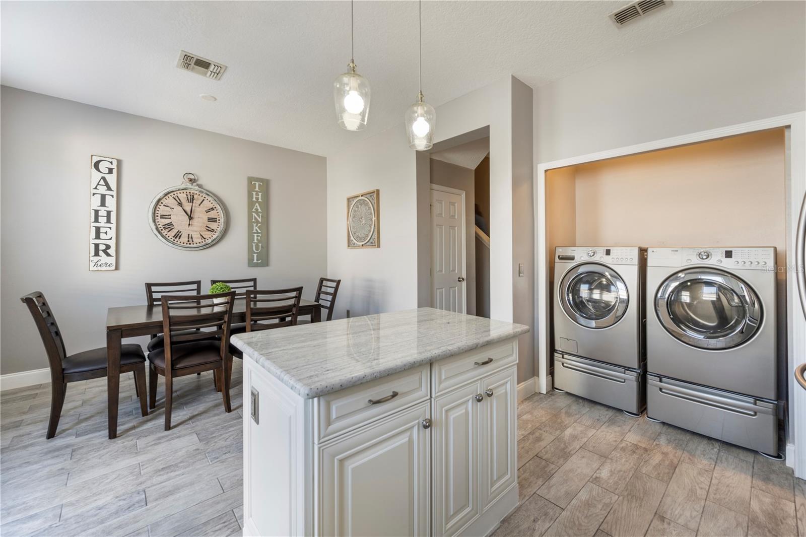 Kitchen with Laundry closet, washer & dryer included!