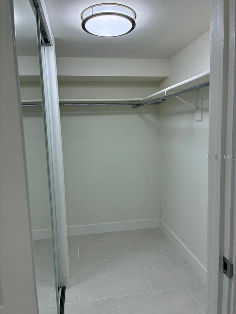 Master walk-in closet