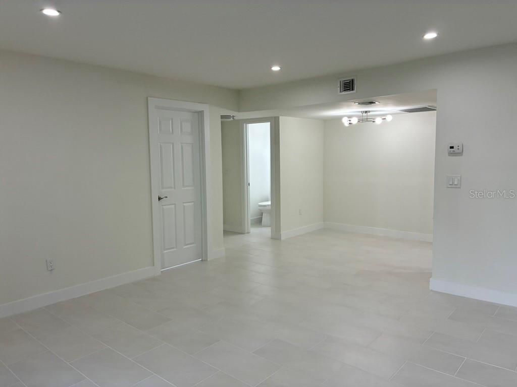 Living room looking in from Rear porch