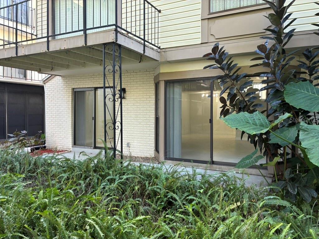 Rear porch as seen from Garden